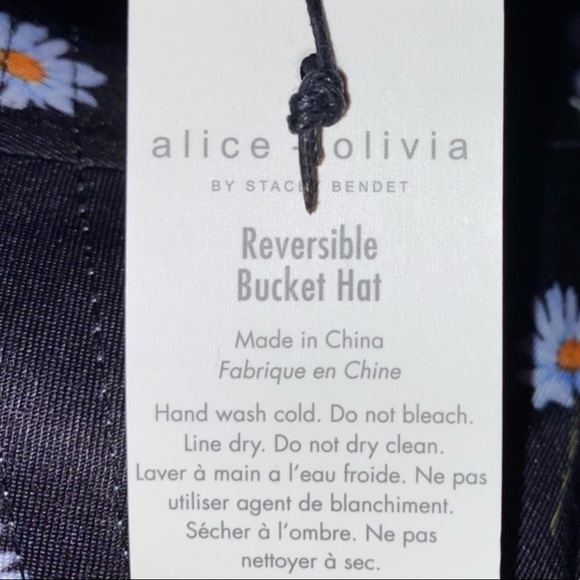 NWT Alice + Olivia Daisy Reversible Bucket Hat - Picture 5 of 6